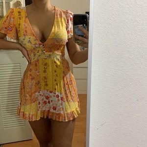 Floral mini dress